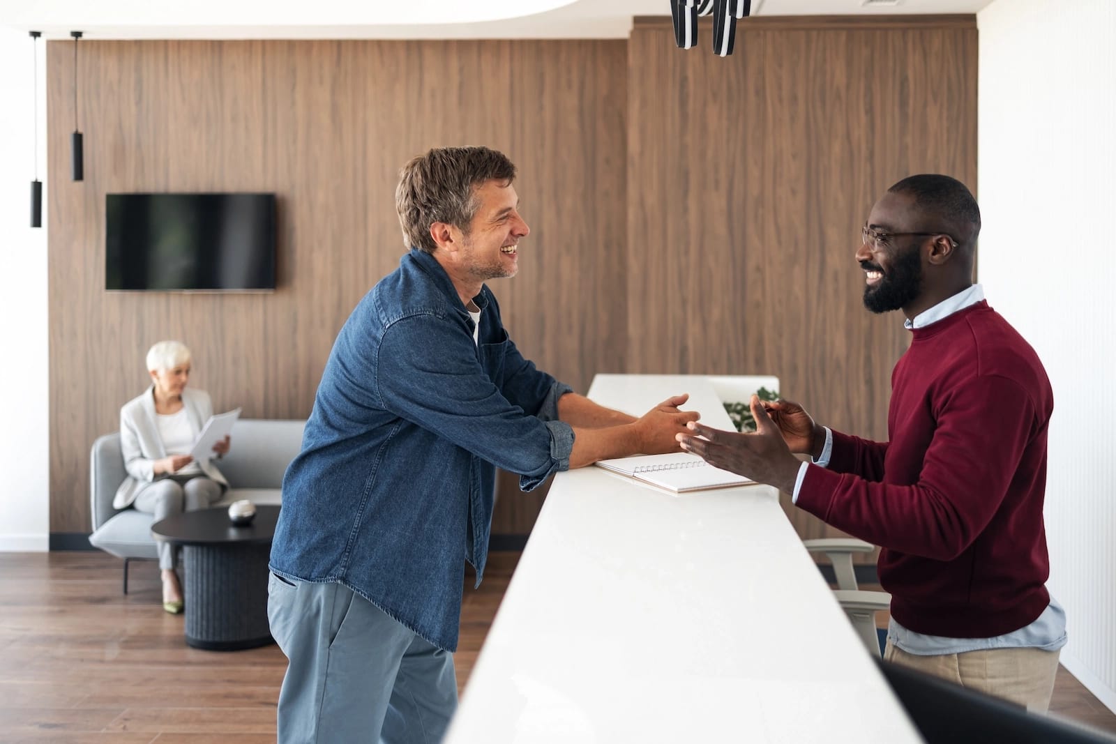 video of a gastroenterologist and a patient